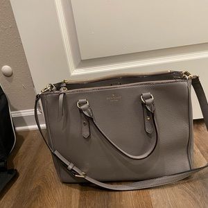 Gray Kate Spade handbag